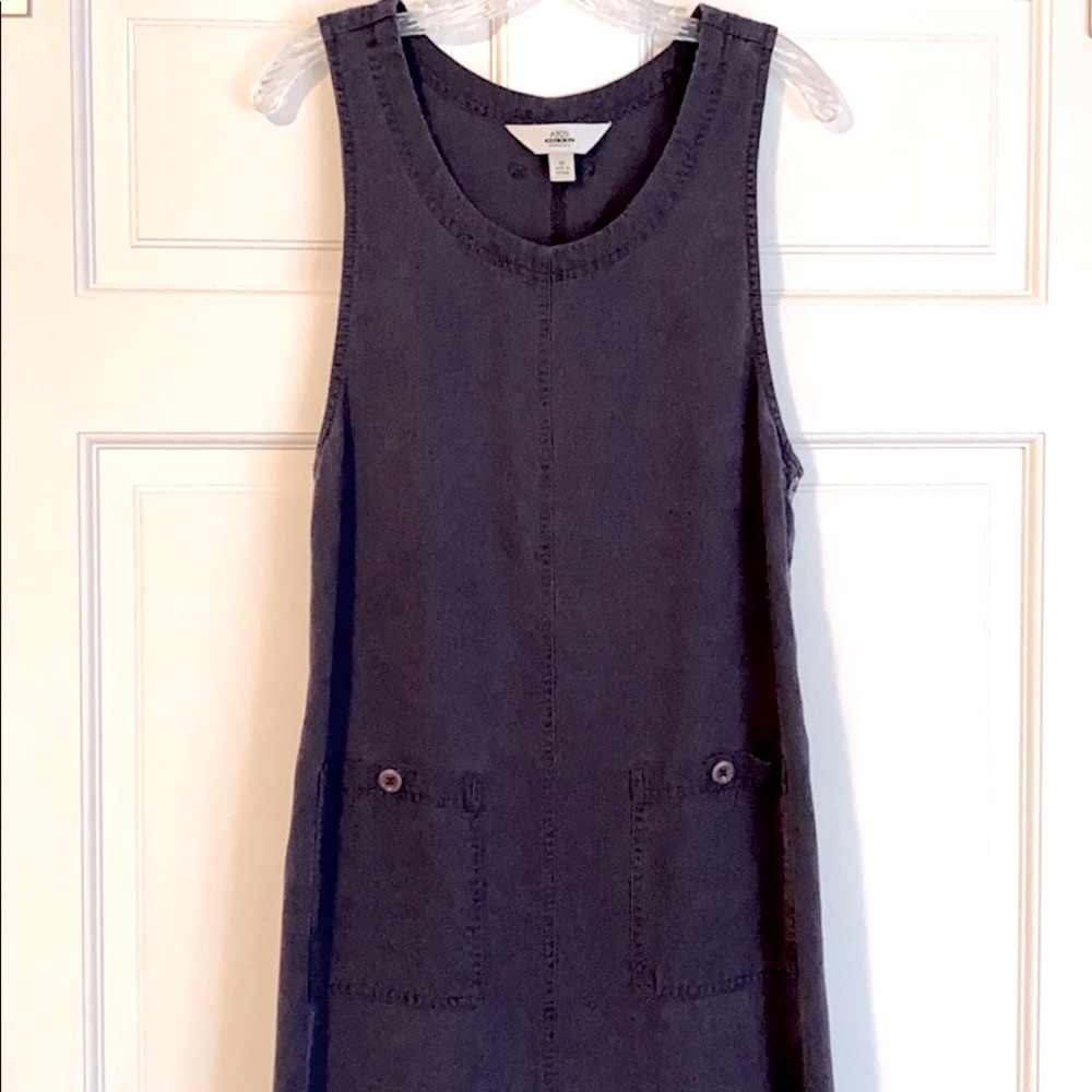 AKS sleeveless scoop neck corduroy maxi-dress